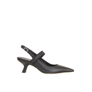 VIC MATIE Women's Slingback Pointed Toe Kitten Heel Pumps Women BLACK